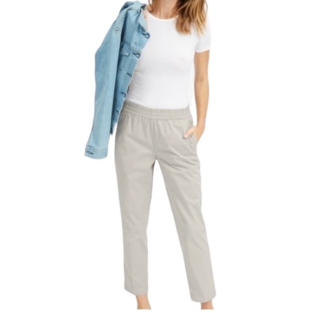 Everlane The Easy Chino Pant Khaki Pull On Elastic Waistband Size 0